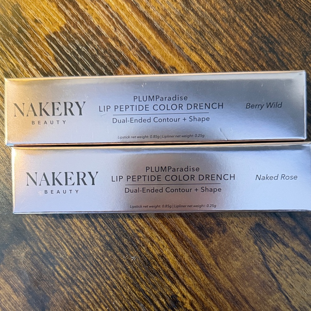 Nakery Beauty Lip Peptide Color Drench - Berry Wild & Naked Rose